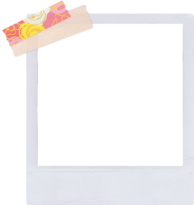 Polaroid Frame with Tape 